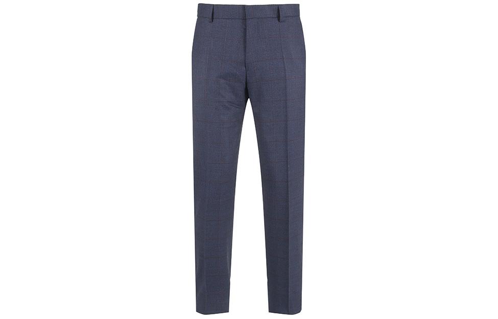 Purchase HUGO BOSS FW23 Traje Azul Marino Chaqueta de Solapa Cruzada y Pantalón Plisado. 50502524-404