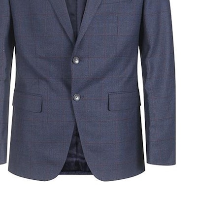 HUGO BOSS FW23 Traje Azul Marino Chaqueta de Solapa Cruzada y Pantalón Plisado. 50502524-404 1