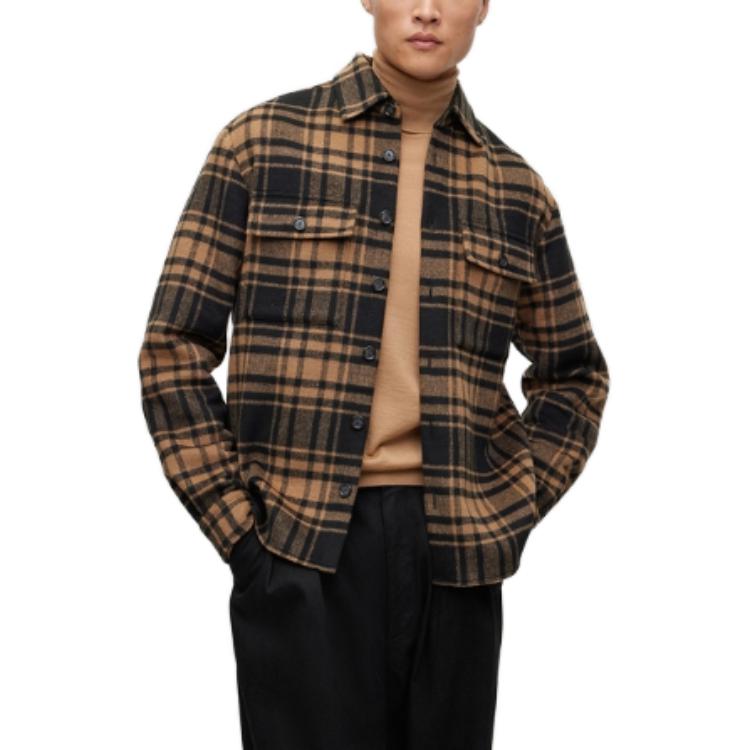 Purchase HUGO BOSS 男裝 FW23 格紋米色長袖襯衫 50503314-260