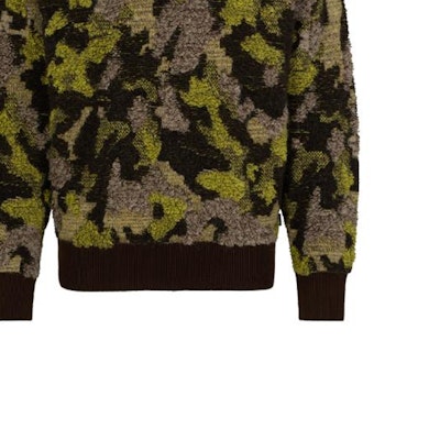 HUGO BOSS FW23 拼接迷彩高領毛衣 棕色 男女款 50500664-205 Sizing HUGO BOSS FW23 拼接迷彩高領毛衣 棕色 男女款 50500664-205
