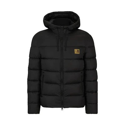 HUGO BOSS FW23 Colorblock Logo Hoodie Jacket Black 50513500-001