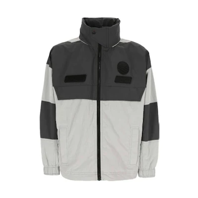 HUGO BOSS FW23 Colorblock Zip-Up Stand Collar Jacket Grey 50492559-022