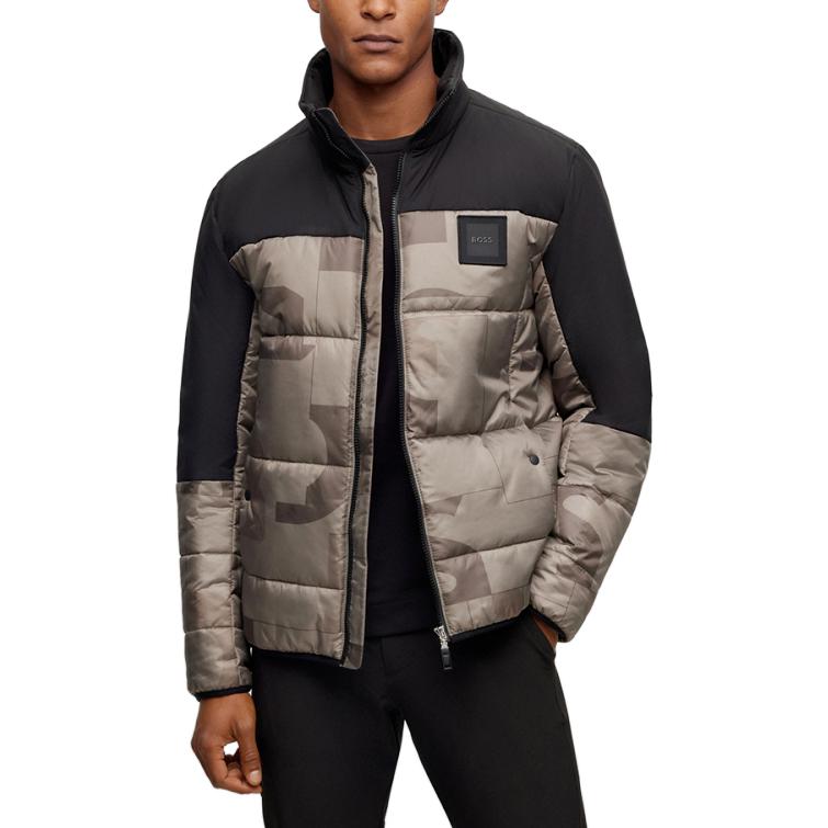 HUGO BOSS FW23 Colorblock Zip-Up Stand Collar Jacket  Long Sleeve 50497559-334 圖 4