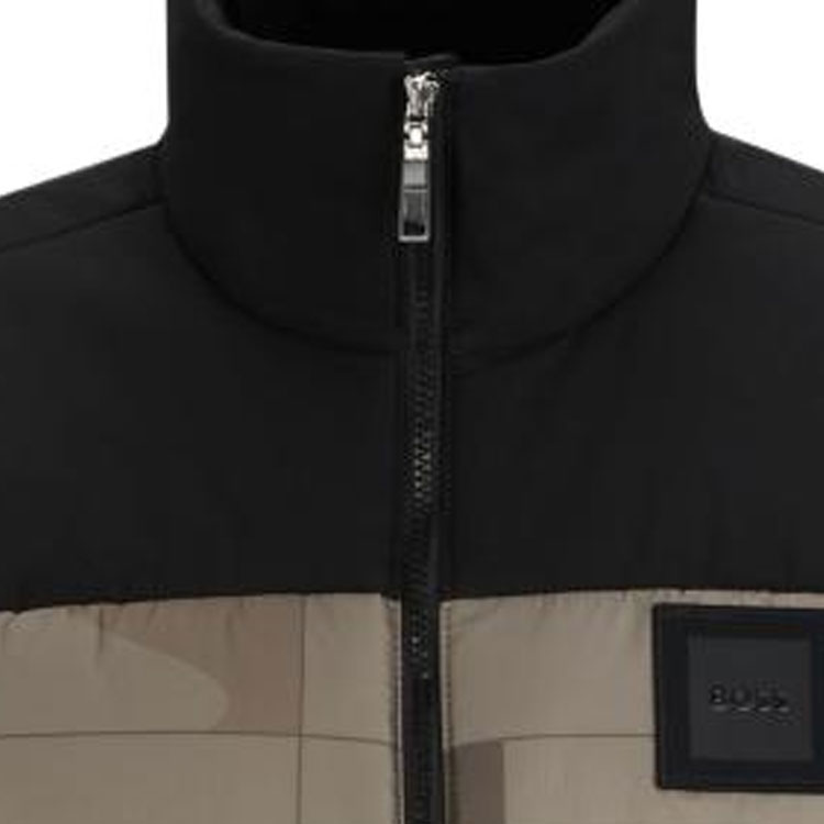 HUGO BOSS FW23 Colorblock Zip-Up Stand Collar Jacket  Long Sleeve 50497559-334 圖 6