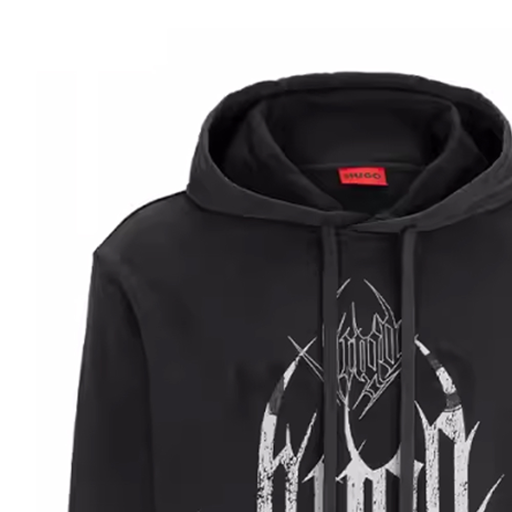 HUGO BOSS FW23 Digital Print Hoodie Long Sleeve Dark Gray 50511716-023 圖 3