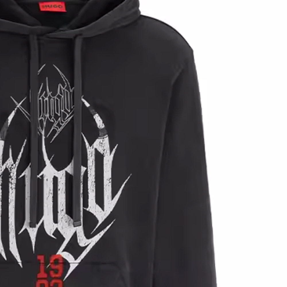 HUGO BOSS FW23 Digital Print Hoodie Long Sleeve Dark Gray 50511716-023 圖 7