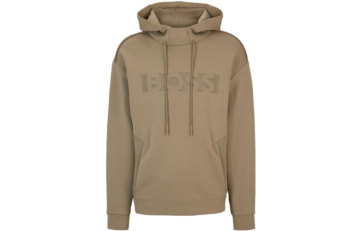 HUGO BOSS FW23 Hoodie with Letter Logo Print Long Sleeve 50499017-334