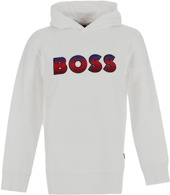 HUGO BOSS FW23 Letter Print Pullover Sweatshirt White 50499560-100 Order HUGO BOSS FW23 Letter Print Pullover Sweatshirt White 50499560-100