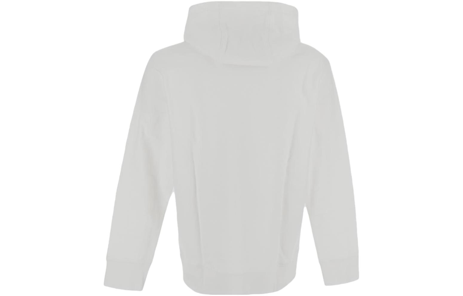 Lookbook HUGO BOSS FW23 Letter Print Pullover Sweatshirt White 50499560-100