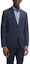 Shop HUGO BOSS FW23 Slim-Fit Checked Virgin Wool Suit Deep Blue. 50509480-404