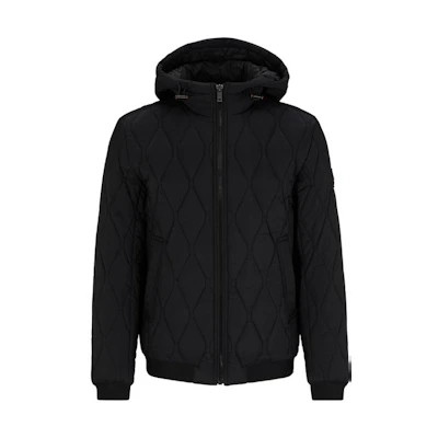 HUGO BOSS FW23 Solid Casual Hooded Jacket Black 50492962-001