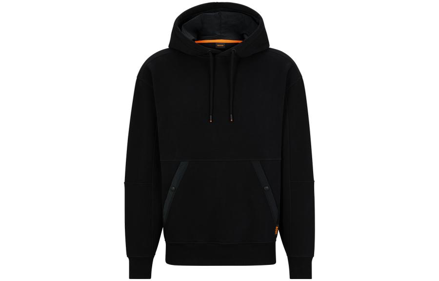 HUGO BOSS FW23 Solid Color Casual Hoodie Black 50499251-001