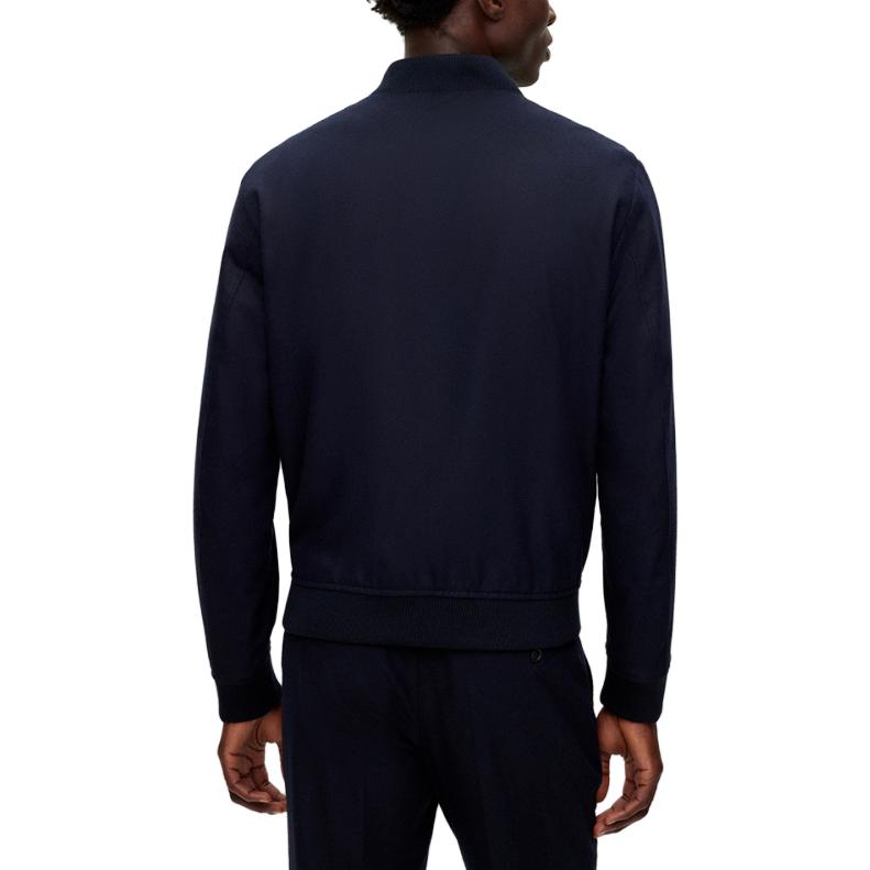 HUGO BOSS FW23 Solid Double-Zip Casual Jacket in Navy Blue 50502547-404 圖 5