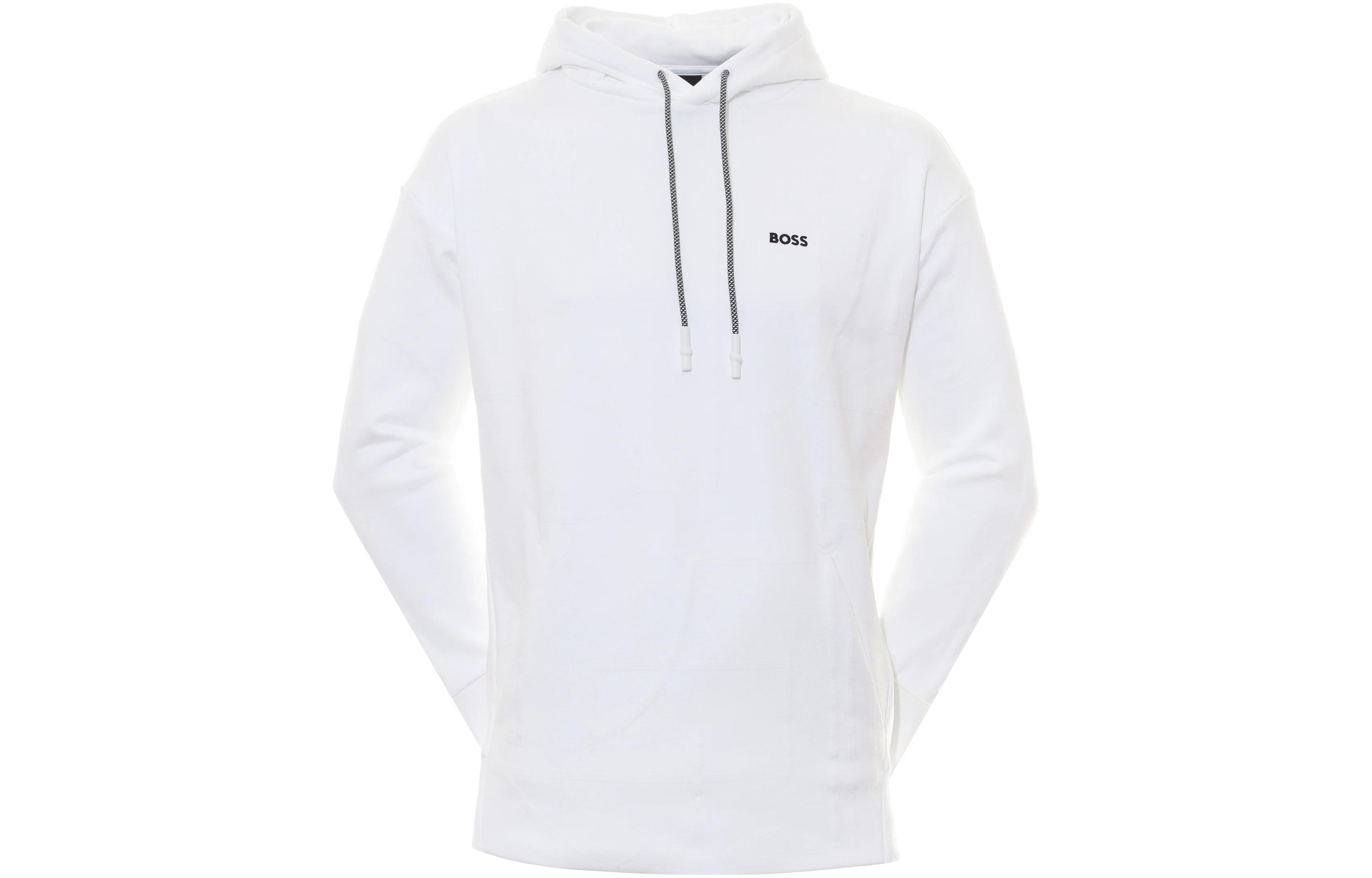 Cheap HUGO BOSS FW23 男款刺繡標誌休閒連帽衫 50493799-402