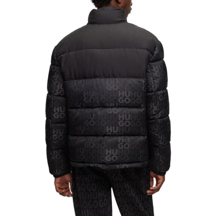 HUGO BOSS FW23 Solid Logo Jacquard Cotton Jacket  Black 50496277-001 圖 5