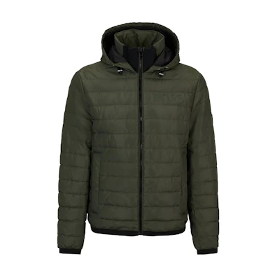 HUGO BOSS FW23 Solid Logo Long-Sleeve Jacket Green () 50510181-360