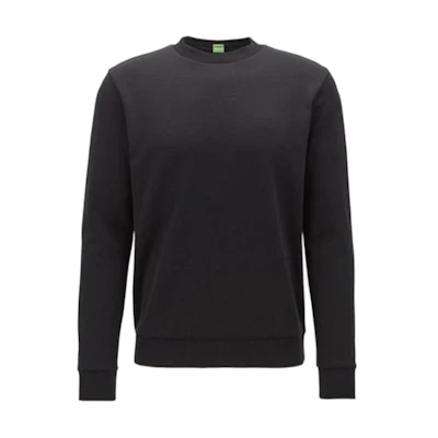 HUGO BOSS FW23 Solid Pullover Sweatshirt - Black SALBO1-50373714-001