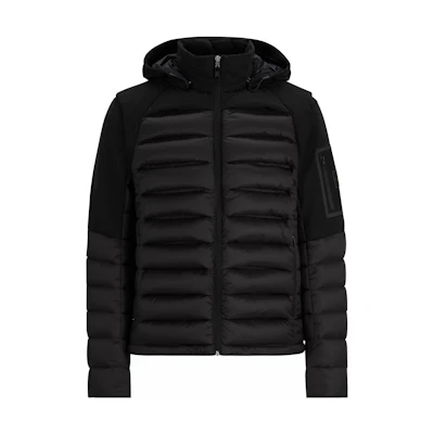 HUGO BOSS FW23 Water-Repellent Jacket with Detachable Sleeves & Hood Black 50504423-001