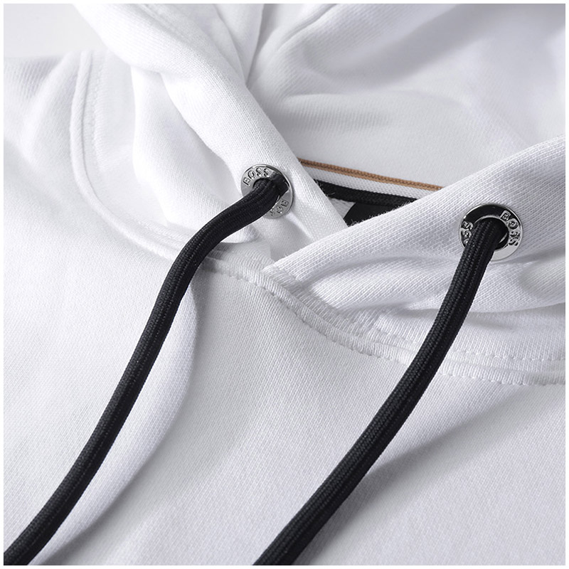 HUGO BOSS FW23 White Hoodie with Solid Letter Print Design 50499925-100 圖 7
