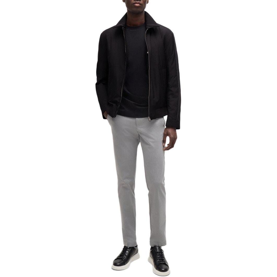 HUGO BOSS FW24  Black Zip-Up Collared Long-Sleeve Jacket. 50519955 圖 3