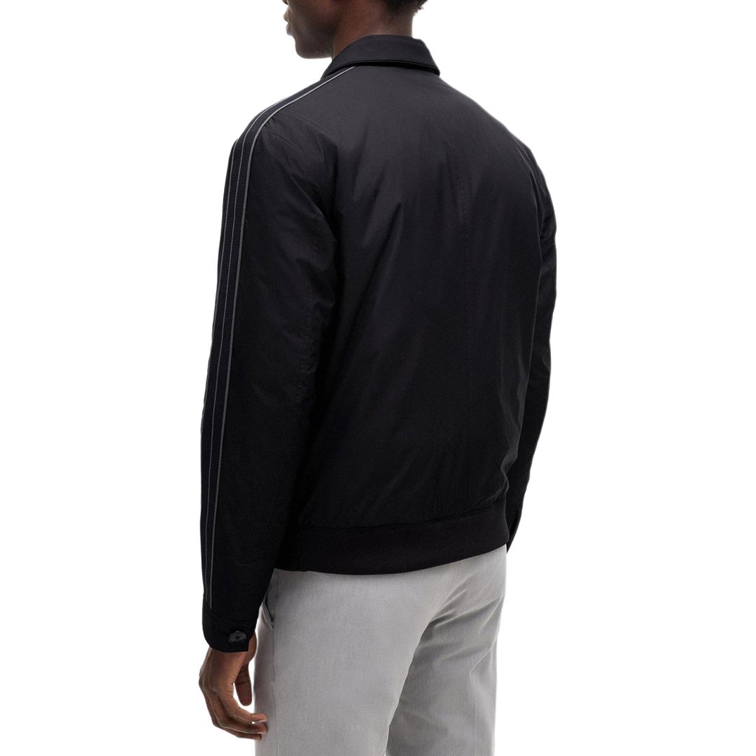 HUGO BOSS FW24  Black Zip-Up Collared Long-Sleeve Jacket. 50519955 圖 5