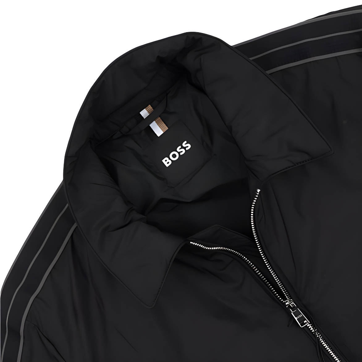 HUGO BOSS FW24  Black Zip-Up Collared Long-Sleeve Jacket. 50519955 圖 7