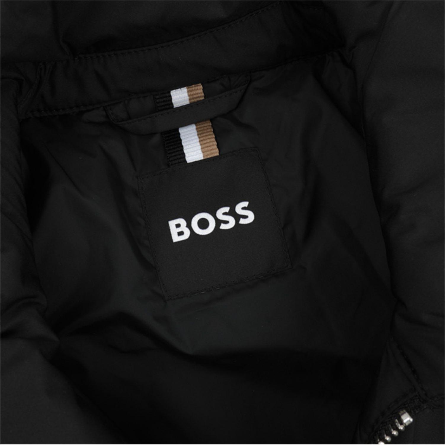 HUGO BOSS FW24  Black Zip-Up Collared Long-Sleeve Jacket. 50519955 圖 8