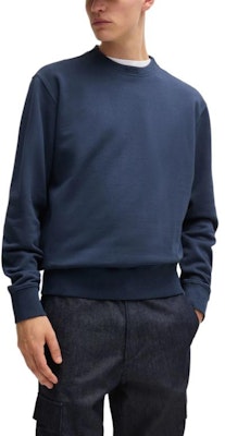 HUGO BOSS FW24 藍色寬鬆版型長袖圓領標誌衛衣 50519718-464 Shop HUGO BOSS FW24 藍色寬鬆版型長袖圓領標誌衛衣 50519718-464