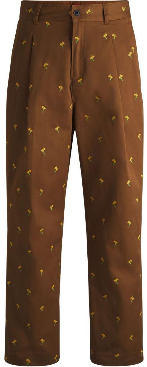 hugo-boss-fw-24-floral-embroidered-loose-fit-casual-pants-brown-50520845-212