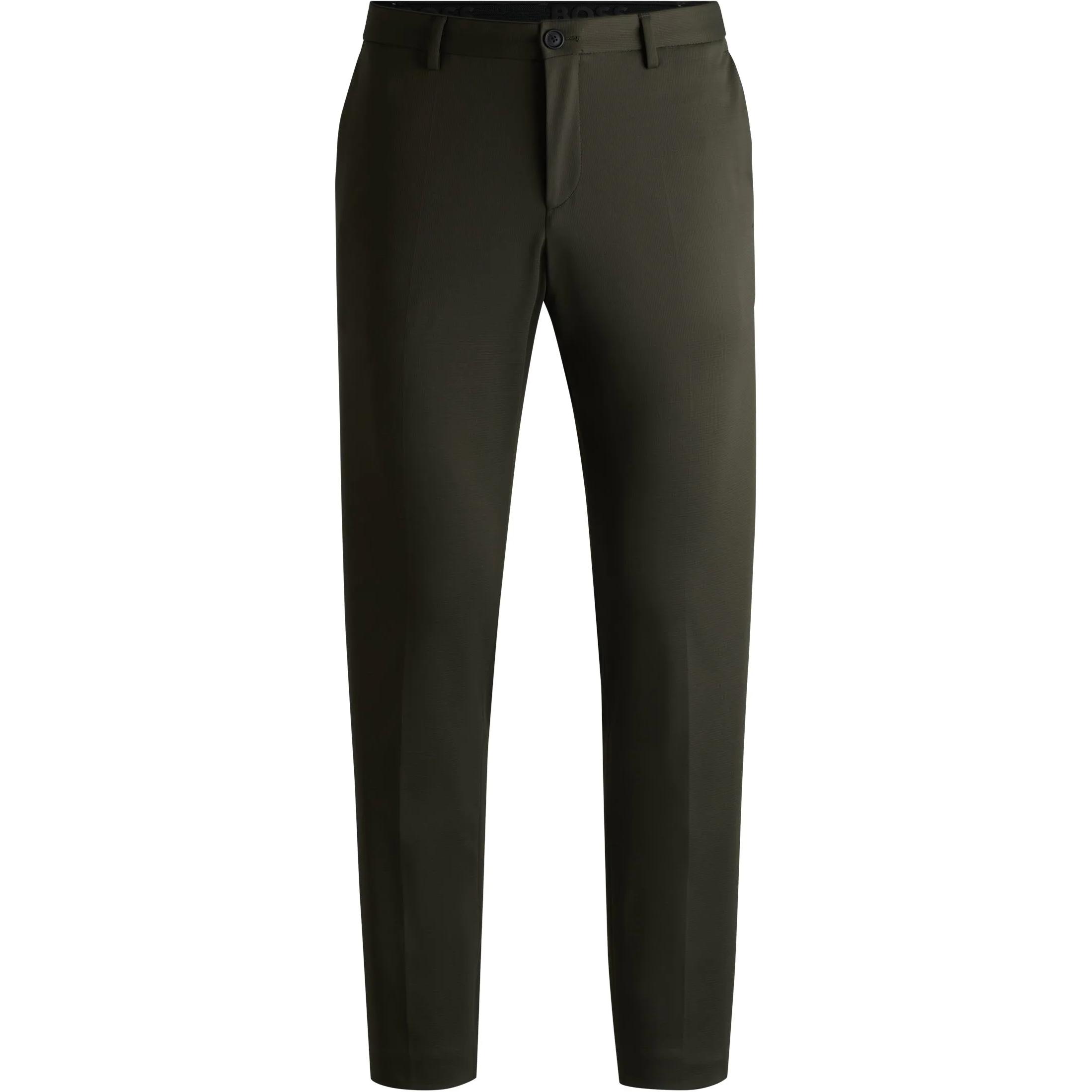 Order HUGO BOSS 男裝 FW24 綠色修身拉鍊口袋西裝褲 50529318-377