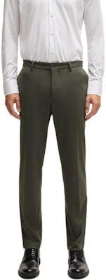 HUGO BOSS 男裝 FW24 綠色修身拉鍊口袋西裝褲 50529318-377 Lookbook HUGO BOSS 男裝 FW24 綠色修身拉鍊口袋西裝褲 50529318-377