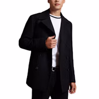 Lookbook HUGO BOSS FW24 Slim-Fit Double-Breasted Coat Black 50536826-001