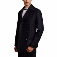 Purchase HUGO BOSS FW24 Slim-Fit Double-Breasted Coat Black 50536826-001