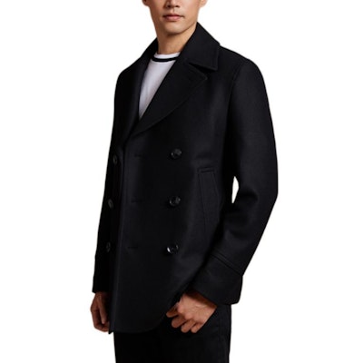 HUGO BOSS FW24 修身雙排扣大衣 黑色 50536826-001 Purchase HUGO BOSS FW24 修身雙排扣大衣 黑色 50536826-001