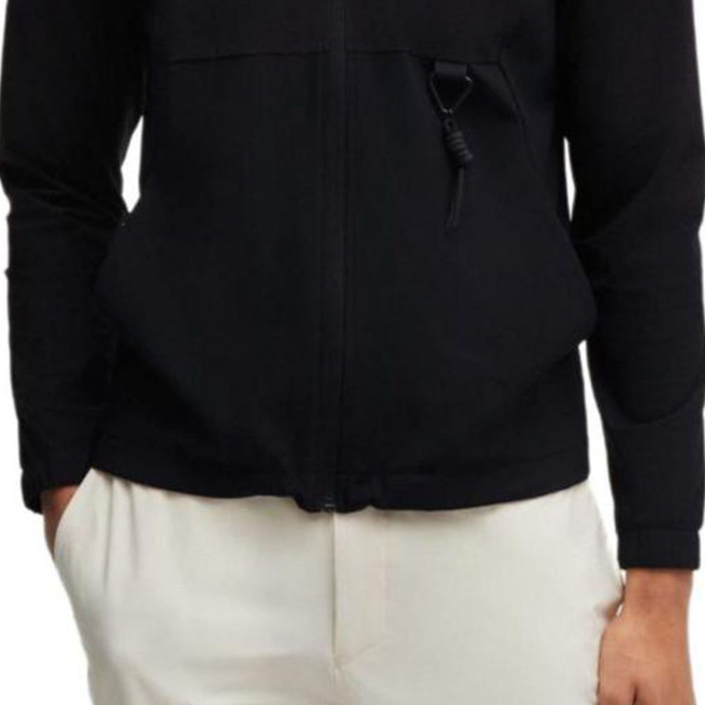 HUGO BOSS FW24 Black Solid Zip-Up Hoodie Long Sleeve Jacket 50519518-001 圖 8