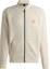 Order ヒューゴボス FW24 ナチュラルホワイト ジップアップジャケット ロゴデザイン 50521368-131