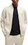 Shop ヒューゴボス FW24 ナチュラルホワイト ジップアップジャケット ロゴデザイン 50521368-131