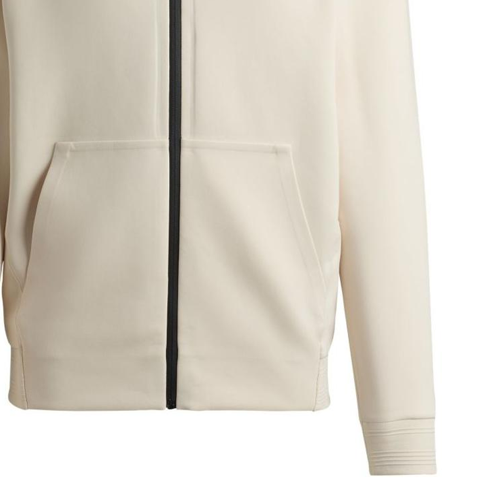 Sizing ヒューゴボス FW24 ナチュラルホワイト ジップアップジャケット ロゴデザイン 50521368-131