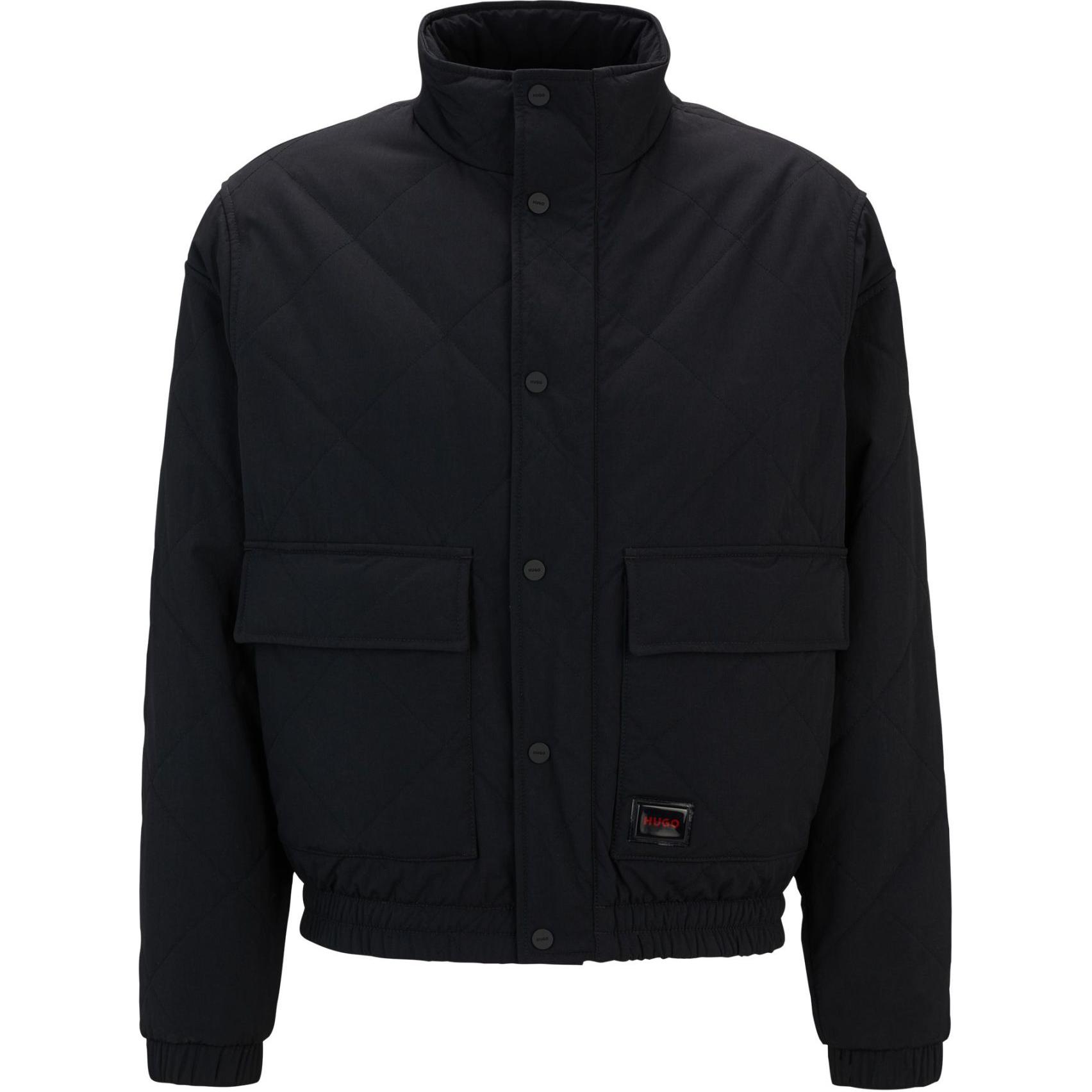 HUGO BOSS FW24 Slim Fit Bomber Jacket Black 50517795-001