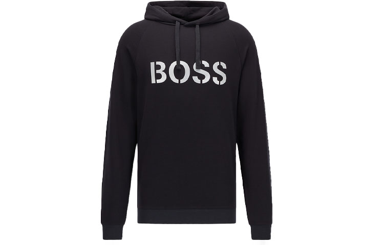 HUGO BOSS Gold Logo Print Sweatshirt Black 50465044-001