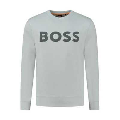 HUGO BOSS Graphic Crewneck Pullover Sweatshirt Grey 50487133-050