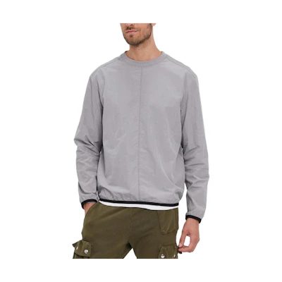 HUGO BOSS Gray Crewneck Long-Sleeve Pullover Sweatshirt 50454212-048