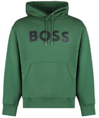 HUGO BOSS Green Hoodie with Logo Print Long Sleeve Pullover 50496661-348 Buy HUGO BOSS Green Hoodie with Logo Print Long Sleeve Pullover 50496661-348