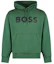 Order HUGO BOSS Green Hoodie with Logo Print Long Sleeve Pullover 50496661-348