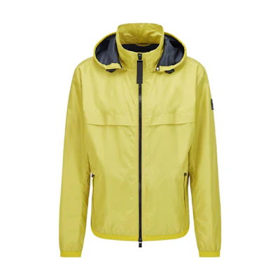 HUGO BOSS Green Jacket with Solid Color Detachable Hood 50465191-321