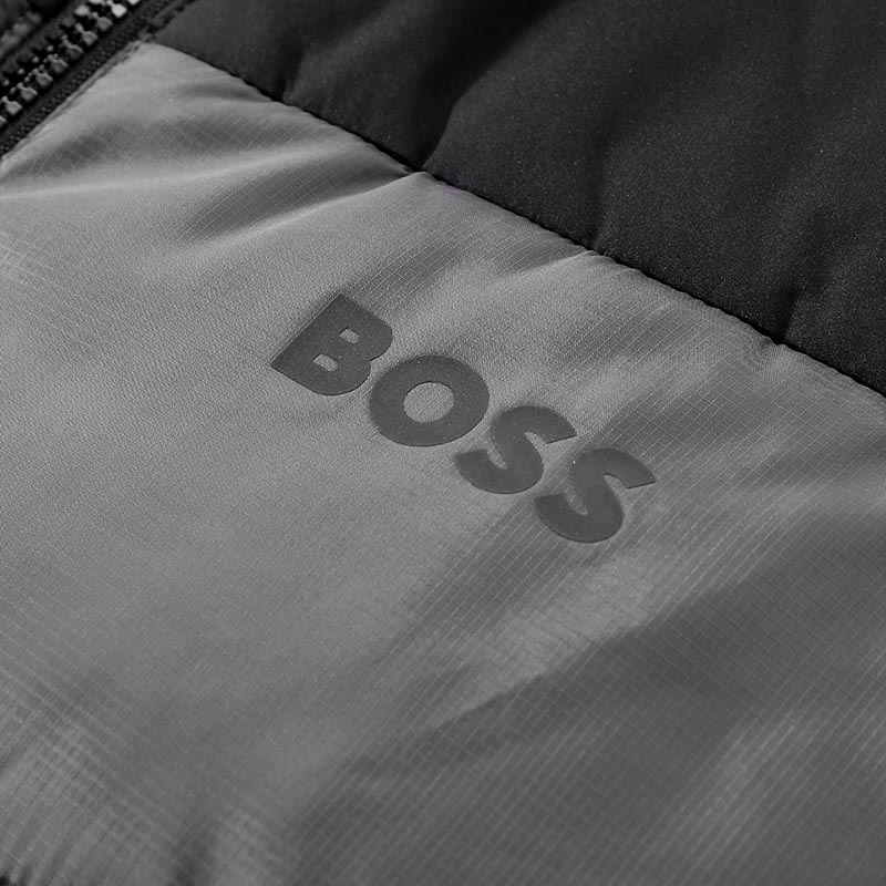 HUGO BOSS Green SS24 Colorblock Logo Print Cotton Jacket Men’s Dark Grey 50497559-027 圖 5