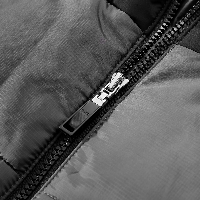 HUGO BOSS Green SS24 Colorblock Logo Print Cotton Jacket Men’s Dark Grey 50497559-027 圖 6