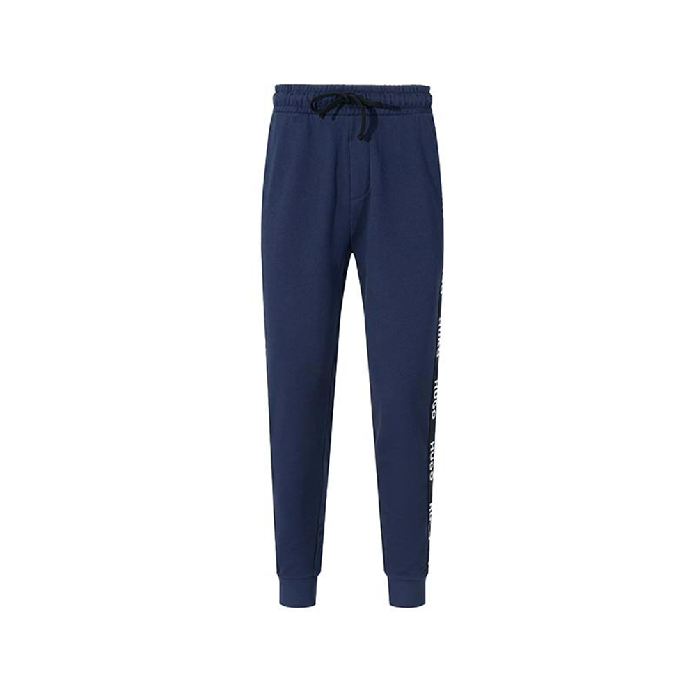 HUGO BOSS HUGO Navy Jogger Sweatpants with Logo Trim 50496995-405