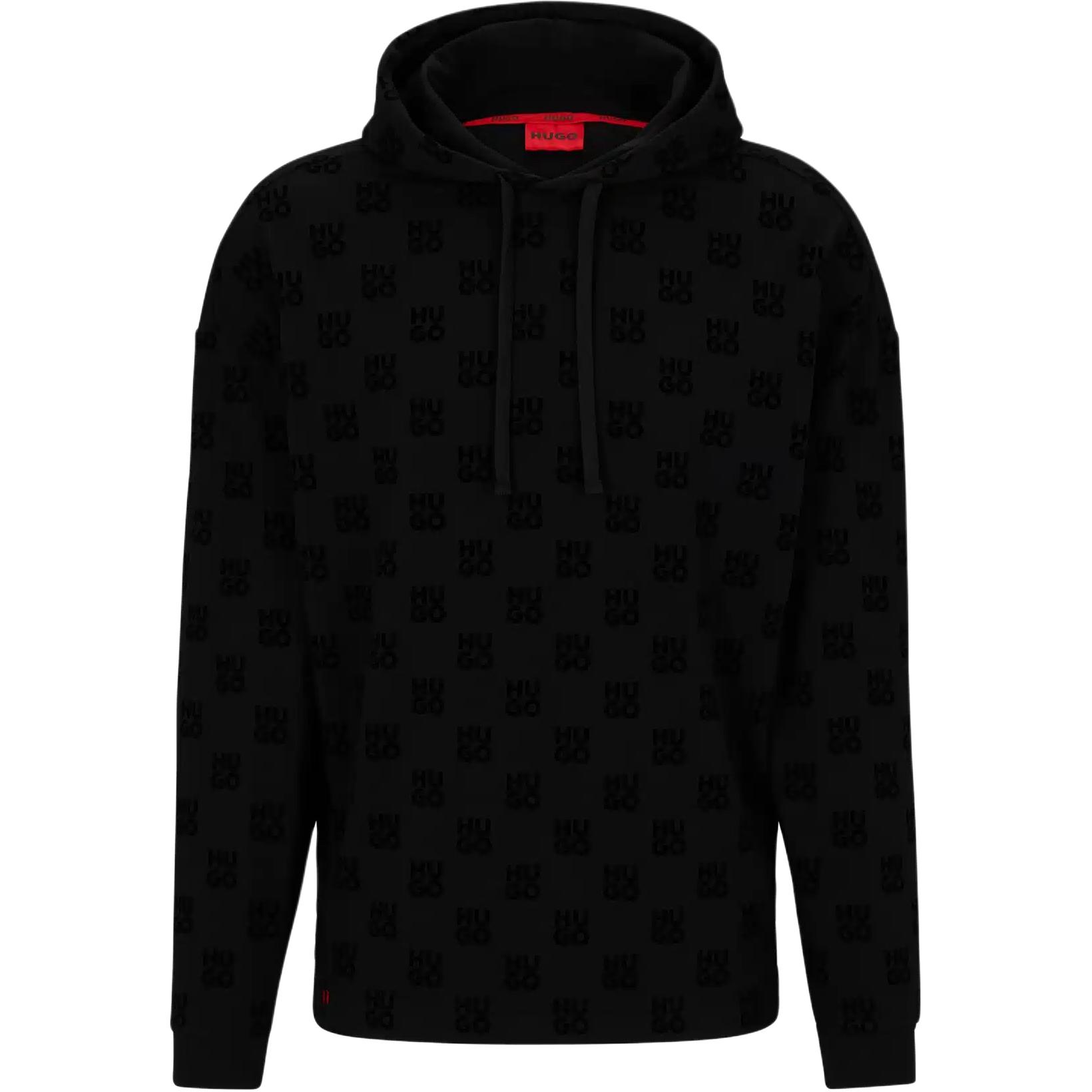 HUGO BOSS Jacquard Logo Hoodie Black 50501592-001