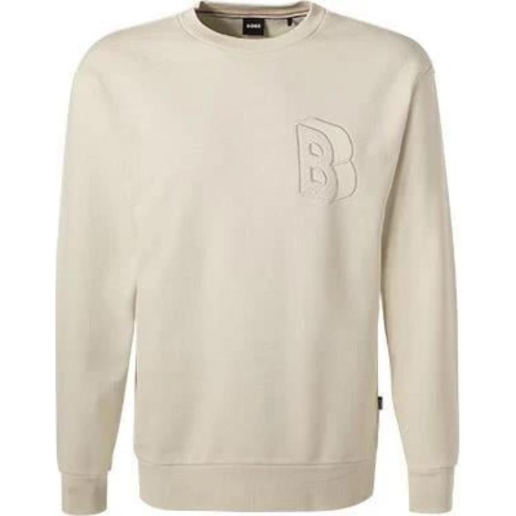 HUGO BOSS Khaki Crewneck Long Sleeve Sweatshirt 50481578-131